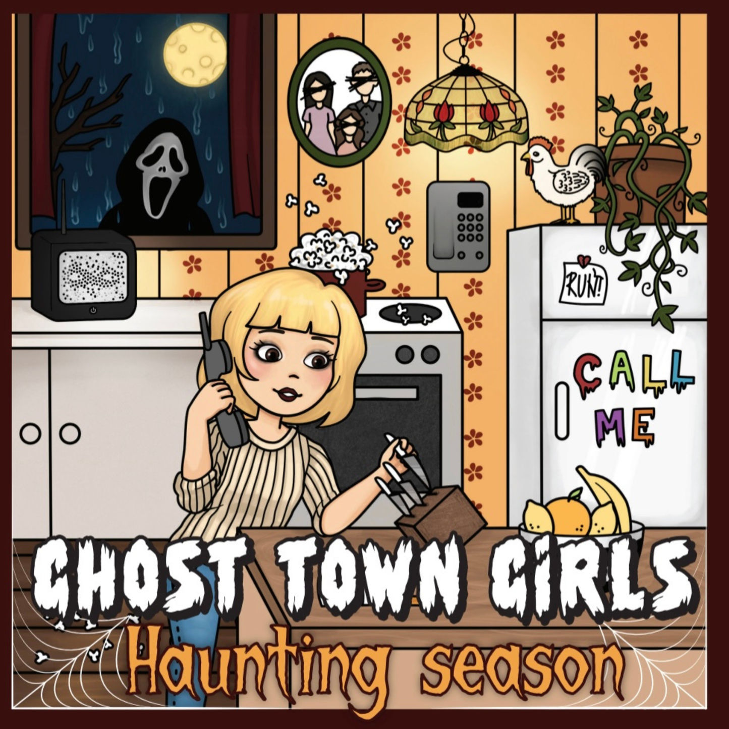 Ghost Town Girls: Haunting Season Adult Coloring Book